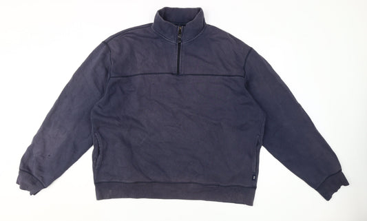 GAP Men's Blue XL 1/4 Zip Sweatshirt