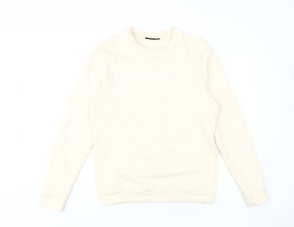 Il Womens Sarto Beige Pullover Sweatshirt M