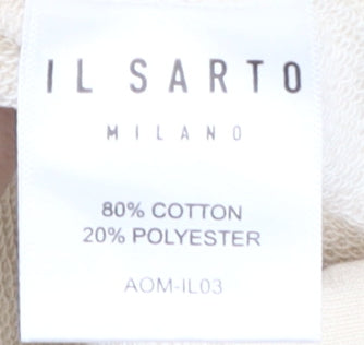 Il Womens Sarto Beige Pullover Sweatshirt M