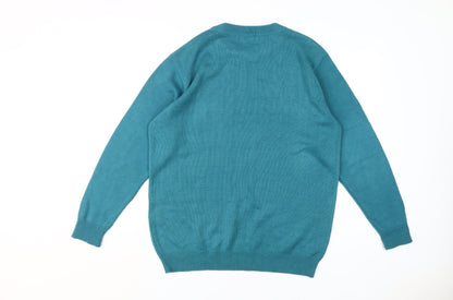 Damart Women’s Green Acrylic Pullover Jumper M