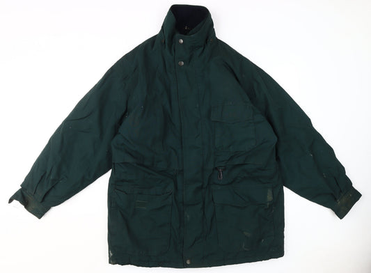 St. John's Bay Men's Green Large Parka Jacket