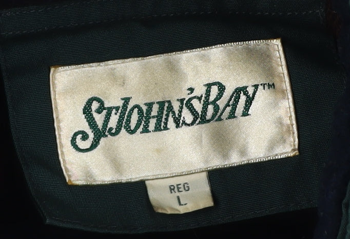 St. John's Bay Men's Green Large Parka Jacket