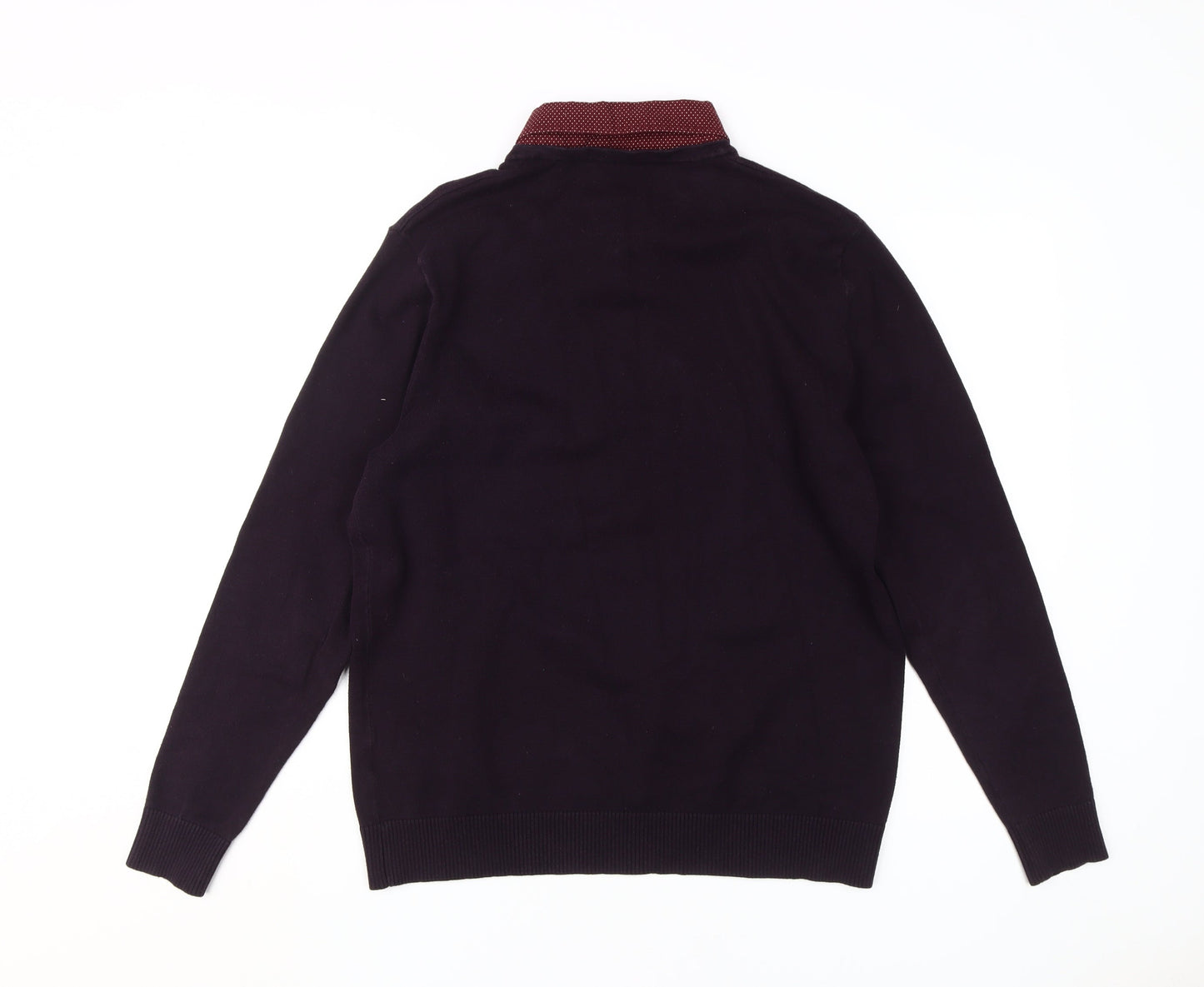Jack Reid Men's Black V-Neck Pullover Jumper M