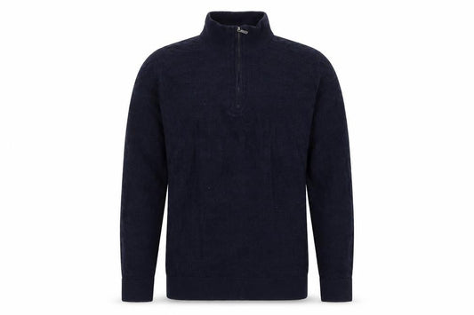 Massimo Dutti Men's Blue Cable-Knit Pullover S