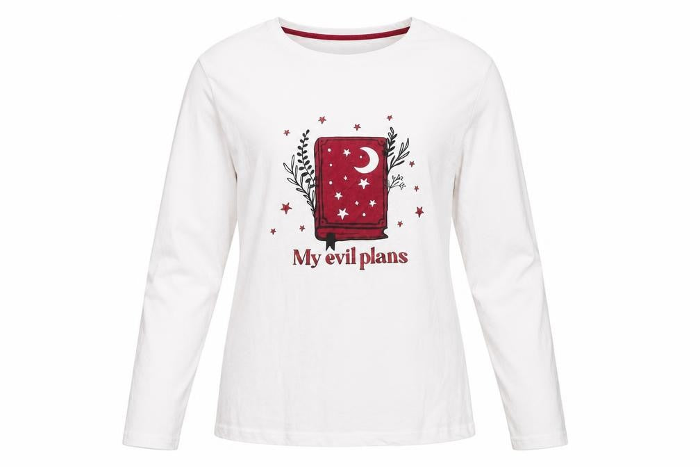 Threadbare Women's White Long Sleeve T-Shirt Size 10
