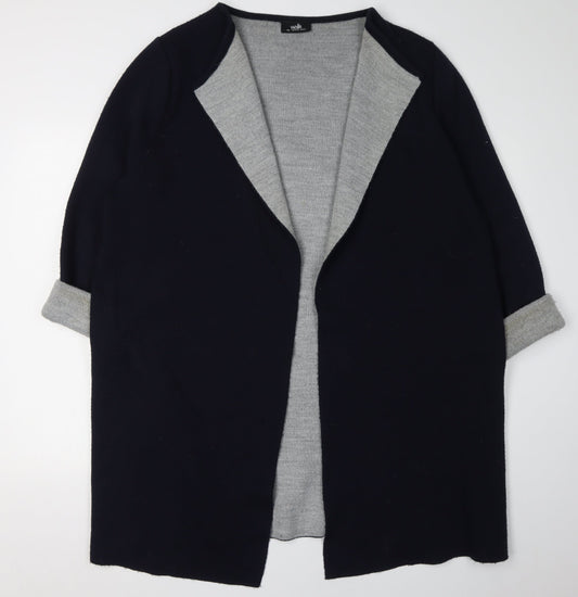 Wallis Women's Black Cardigan - Size L, Casual Knit