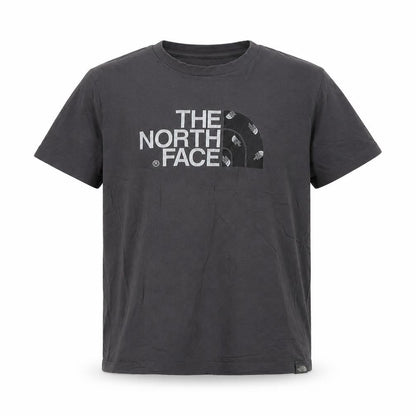 The North Face Boys Grey L Short Sleeve Logo T-Shirt