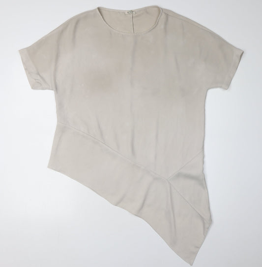 River Island Beige Women’s Asymmetrical T-Shirt Size 12