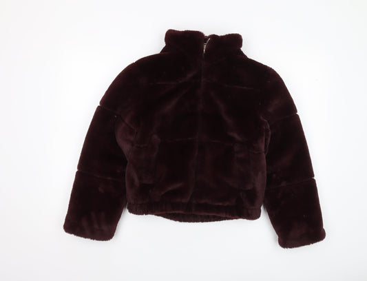 New Look Girls Brown Puffer Jacket Size 10-11 Winter
