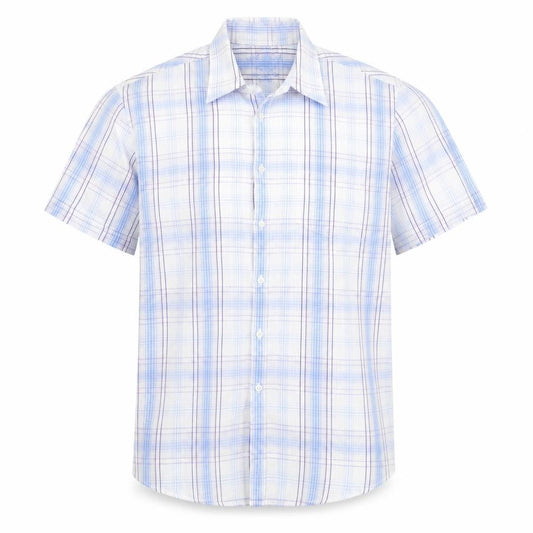 Debenhams Men's Multicoloured XL Plaid Short Sleeve Shirt