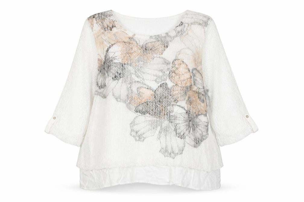 Bonmarché Women's Floral Tunic Blouse - Multicoloured, Size 20