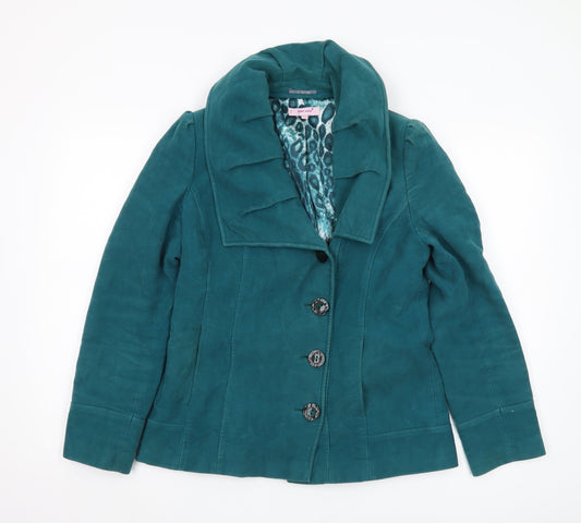 Marks and Spencer Women’s Green Cotton Coat Size 10