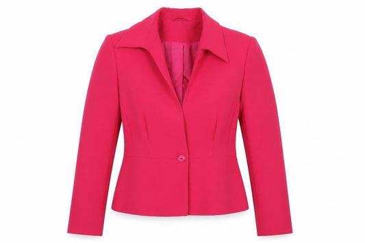 Berkertex Women's Pink Blazer, Size 12, Lined Classic Fit