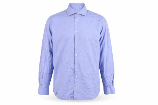 Austin Reed Men's Blue Slim Fit Button-Up Shirt