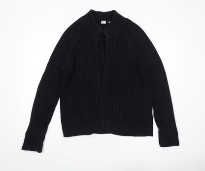 Gap Black Cotton Collared Women's Jumper Size M