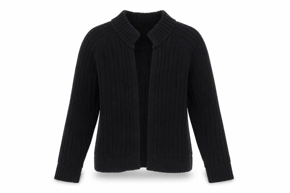 Gap Black Cotton Collared Women's Jumper Size M