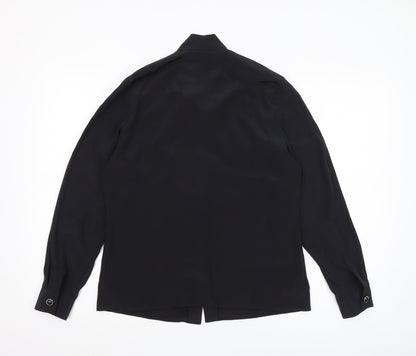 Marks & Spencer Women's Black Button Blouse Size 8