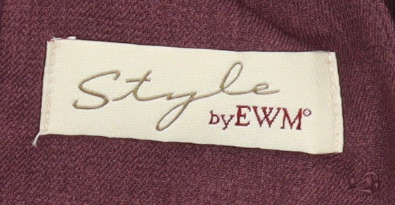 Style by EWM Women's Purple Suit Jacket Size 12