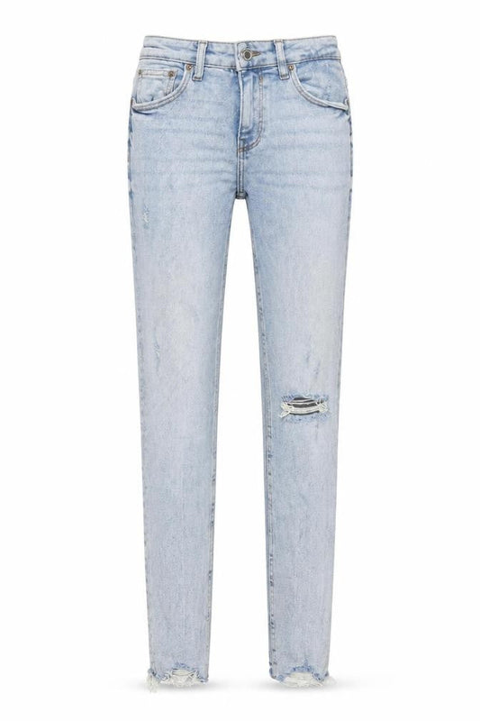 Zara Women's Blue Skinny Distressed Jeans, Size 6