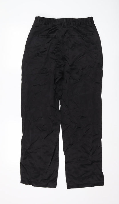 Zara Women's Black Regular Fit Trousers
