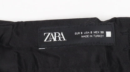Zara Women's Black Regular Fit Trousers