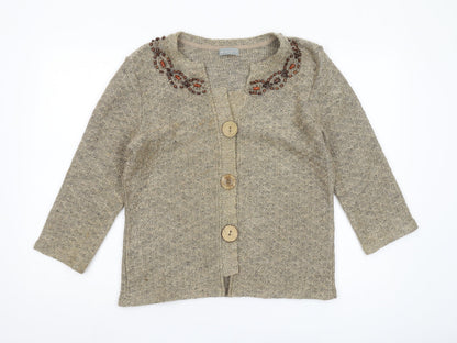 Marks & Spencer Women's Beige Cardigan Size L