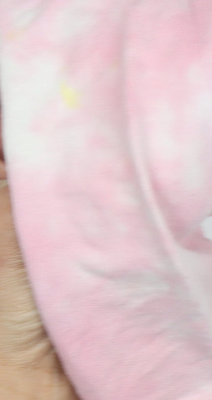 Additional view of DKNY girls’ pink star tie-dye hoodie, 4 years, casual pullover
