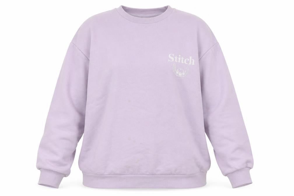 Disney Women’s Purple Stitch Sweatshirt Medium