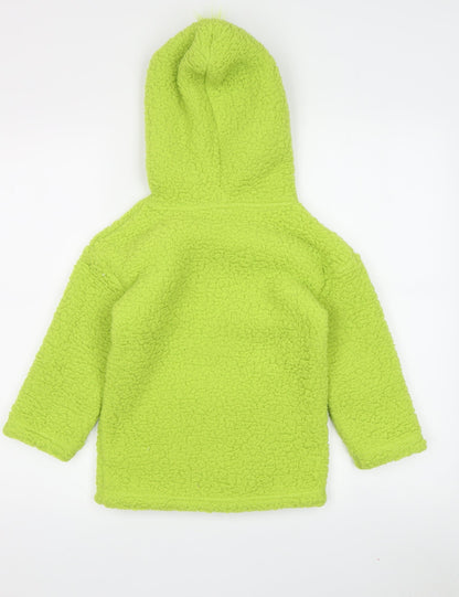 Back view of The Grinch boys’ green hooded pullover hoodie 4-5 years