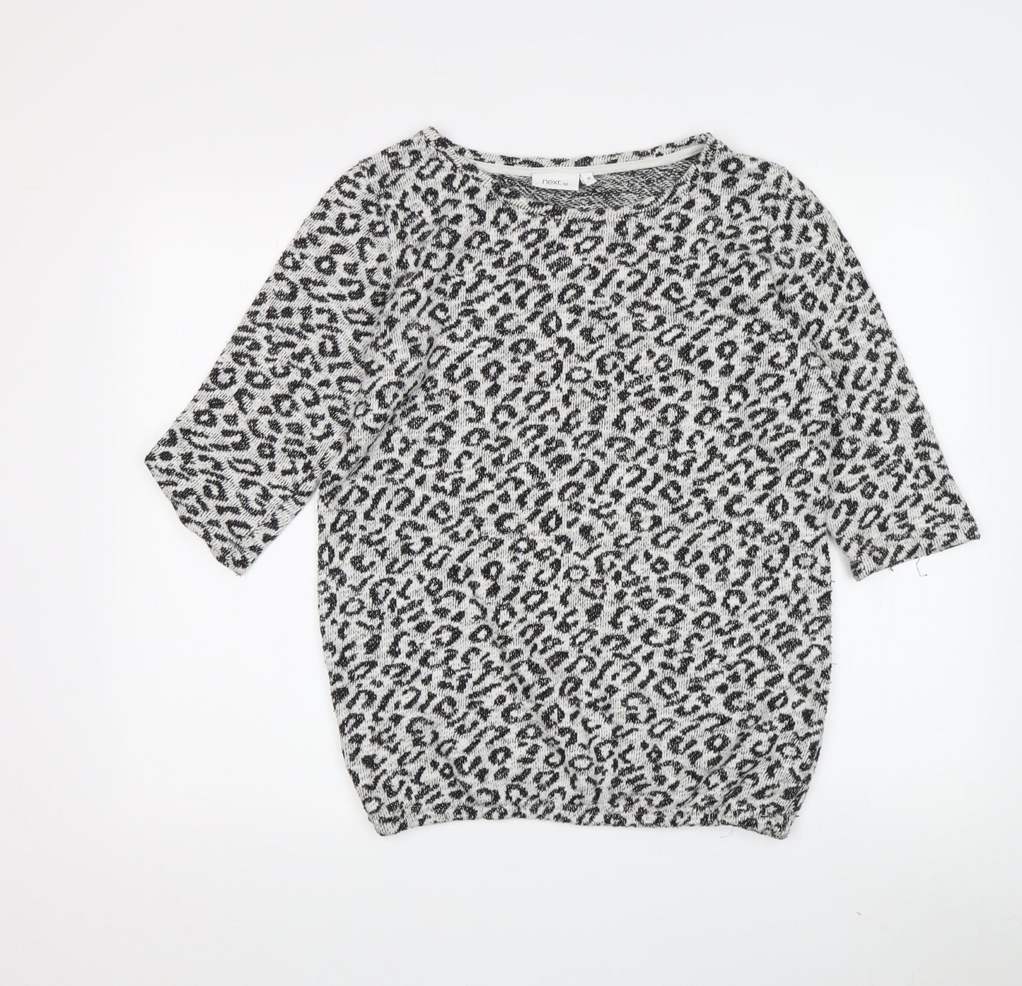 Next Women's Animal Print 3/4 Sleeve T-Shirt Size 10