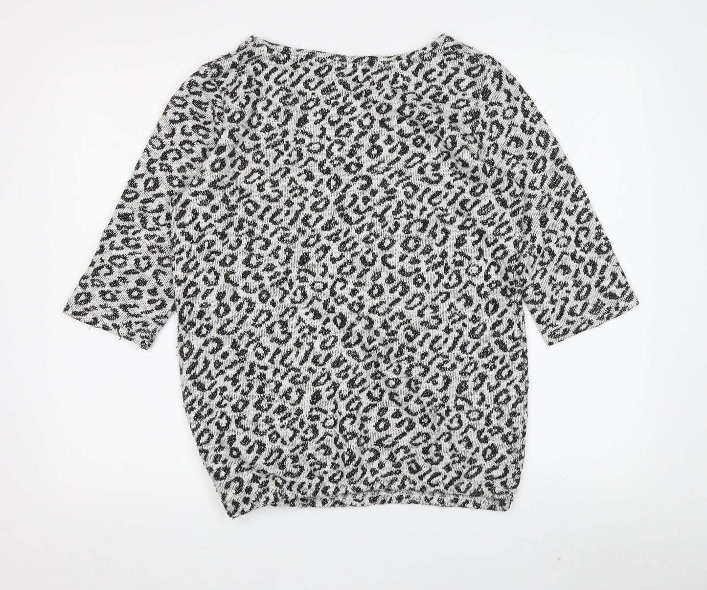 Next Women's Animal Print 3/4 Sleeve T-Shirt Size 10