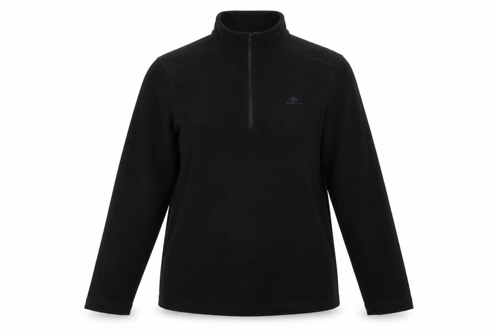 Decathlon Women's Black Fleece Pullover Sweatshirt L