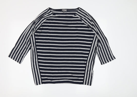 Phase Eight Women's Striped Raglan 3/4 Sleeve T-Shirt