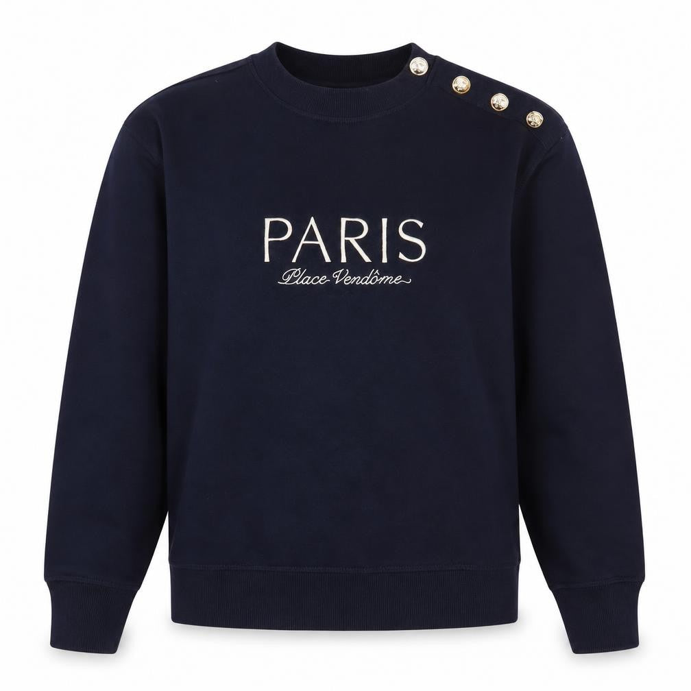 H&M Women's Black XS Pullover Sweatshirt Crew Neck