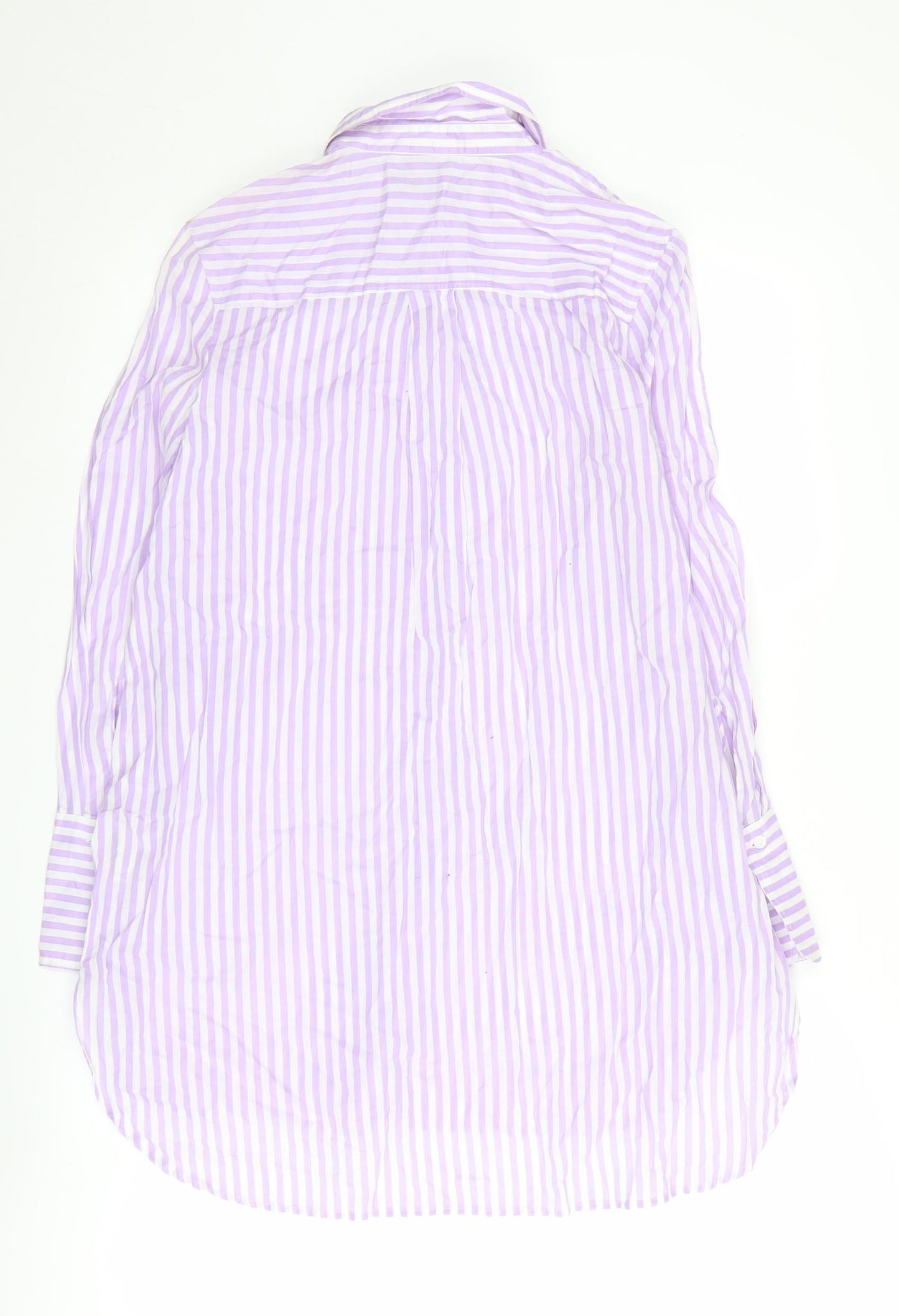 Marks and Spencer Women's Striped Button-Up, Size 6