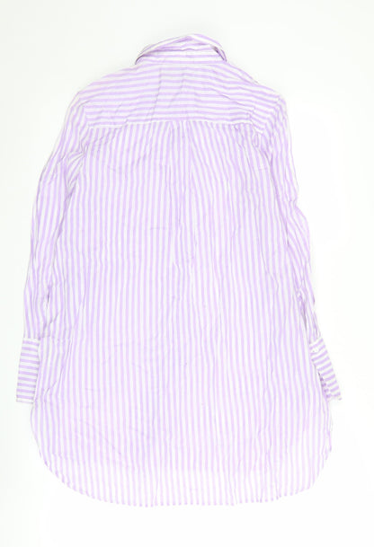 Marks & Spencer Women's Striped Button-Up, Size 6