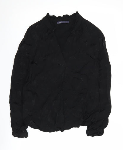 Marks & Spencer Women's Black Blouse Size 6