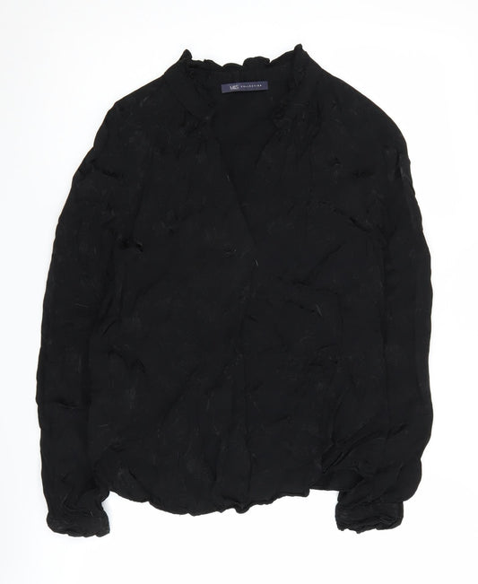 Marks and Spencer Women's Black Blouse Size 6