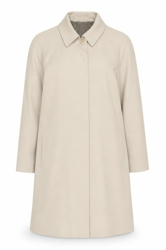 Marks & Spencer Women's Beige Long Overcoat Size 14