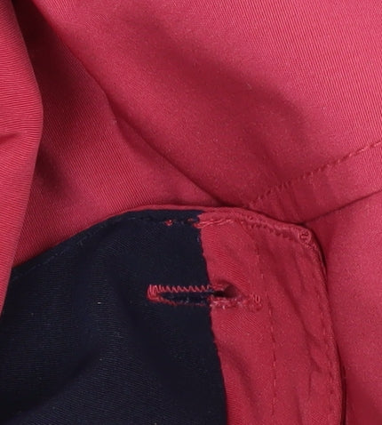 EWM Women's Red Hooded Rain Coat Size 16