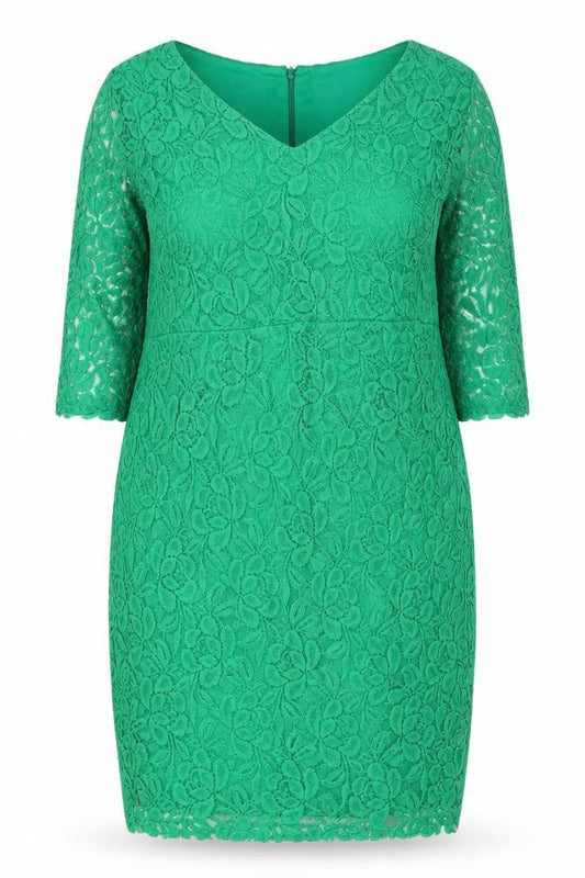 Planet Women's Green Floral Lace Sheath Dress Size 18