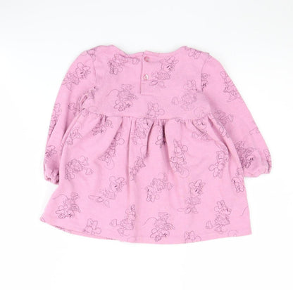 Back view of Disney at Primark Pink Minnie Mouse Dress, girls’, 12-18 months