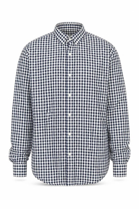 Jack & Jones Men's Blue Check Button-Up Shirt Small
