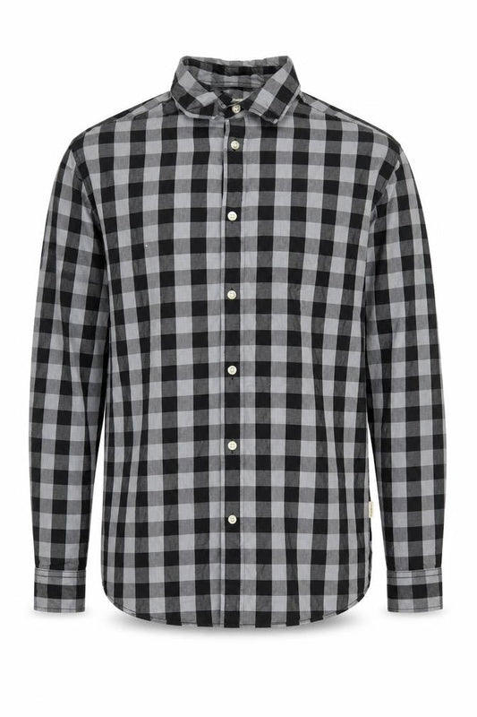 Jack & Jones Men’s Check Shirt M Black Grey Regular Fit