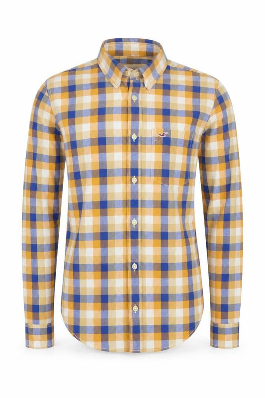 Hollister Men’s S Multicoloured Check Button-Up Shirt