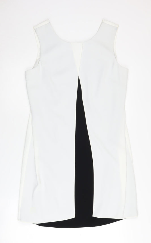 Jeff Banks Women's White Shift Dress Size 14