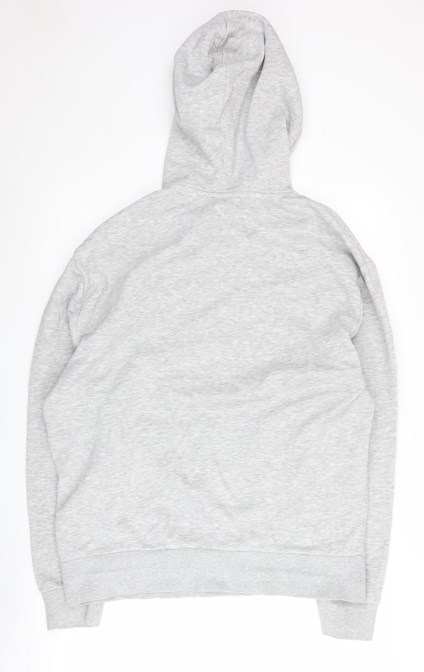 Collusion Men's Grey Hooded Pullover Hoodie L
