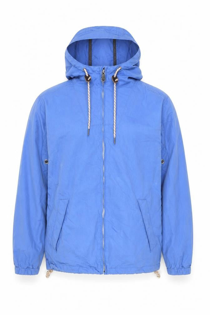 Fat Face Men’s Blue Anorak Jacket - Small, Casual Hooded