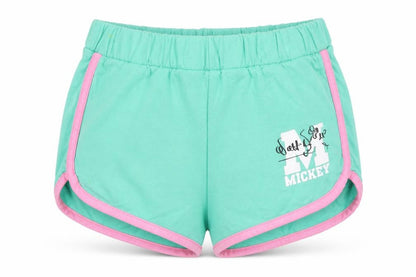Disney Girls Green Sweat Shorts, 3-4 Years, Mickey Mouse Design