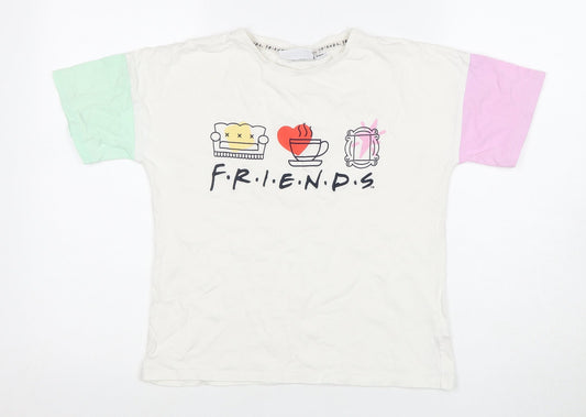 Friends Unisex Kids Multicoloured T-Shirt, 9-10 Years, Graphic Print